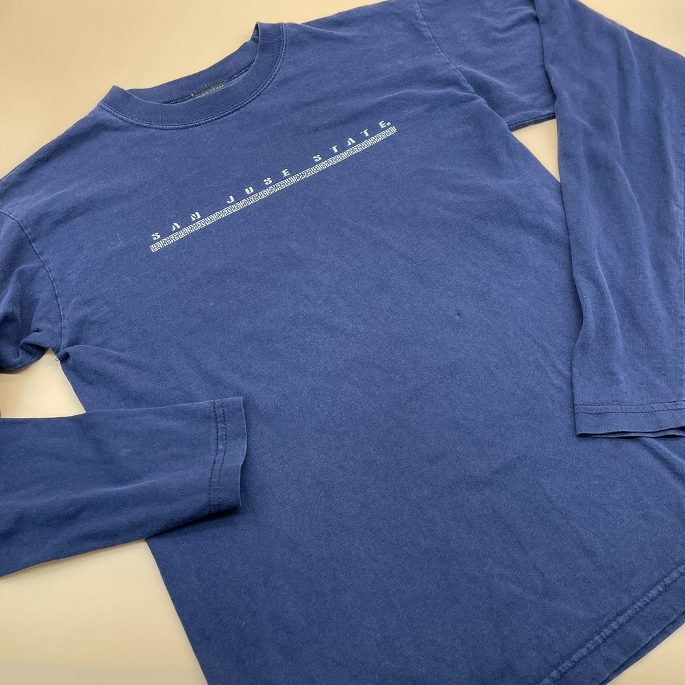 Vintage San Jose‎ State Long Sleeve  Mens Size Small Blue - Picture 2 of 9